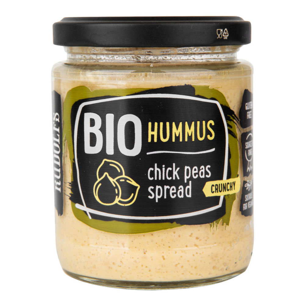 BIO Hummus - křupavá cizrnová pomazánka 230 g Rudolfs 